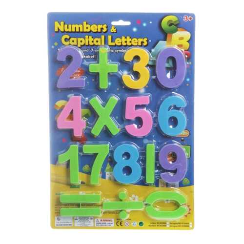 Набор пластиковых цифр Numbers & Capital Letters Gratwest Н74493 в Детки