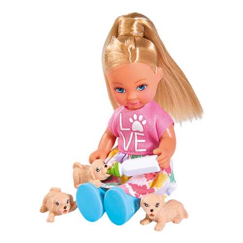 Кукла Evi с собачкой и щенками Simba 5733072 12 см в Детки